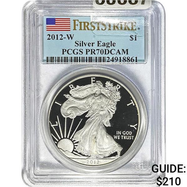 2012-W Silver Eagle PCGS PR70DCAM