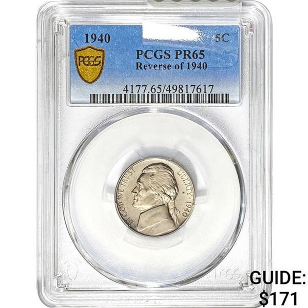 1940 Jefferson Nickel Reverse PCGS PR65
