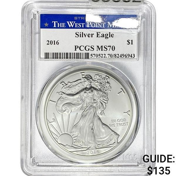 2016 $1 Silver Eagle PCGS MS70