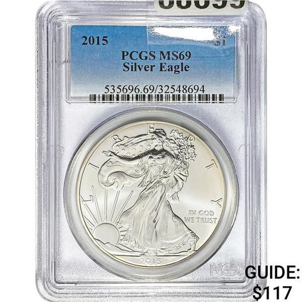 2015 Silver Eagle PCGS MS69