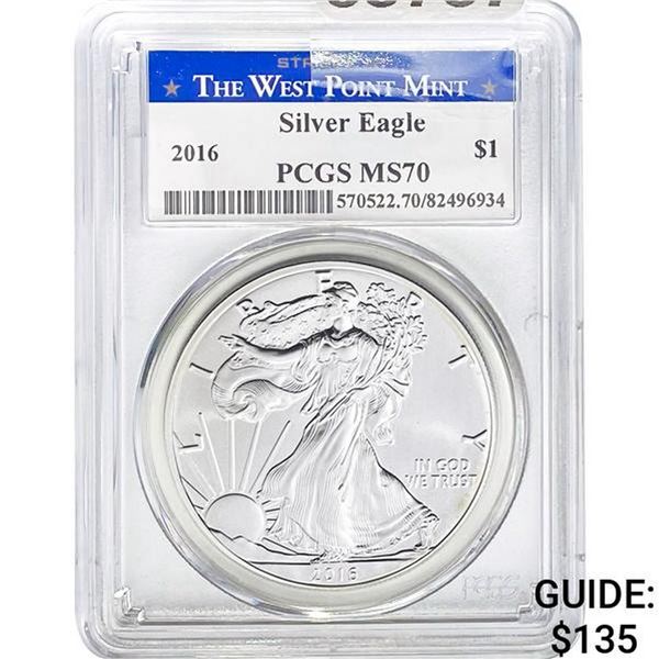 2016 $1 Silver Eagle PCGS MS70