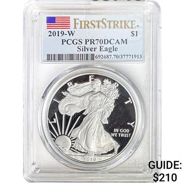 2019-W Silver Eagle PCGS PR70DCAM
