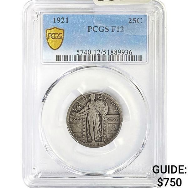 1921 Standing Liberty Quarter PCGS F12