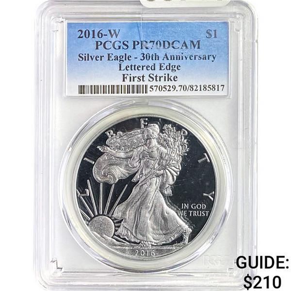 2016-W Silver Eagle PCGS PR70DCAM