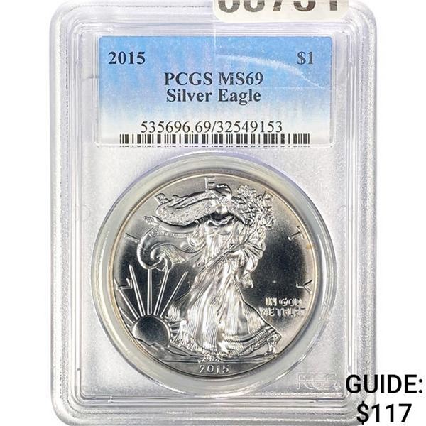 2015 Silver Eagle PCGS MS69