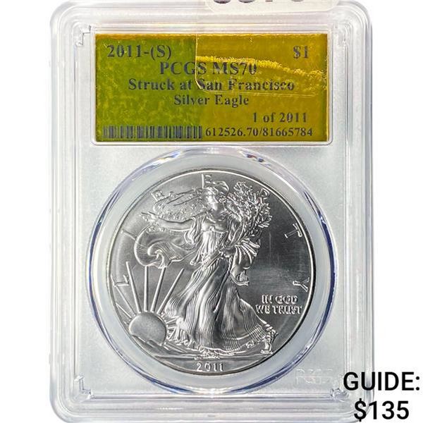2011-(S) Silver Eagle PCGS MS70