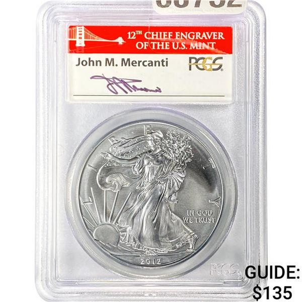 2012 American Silver Eagle PCGS MS70