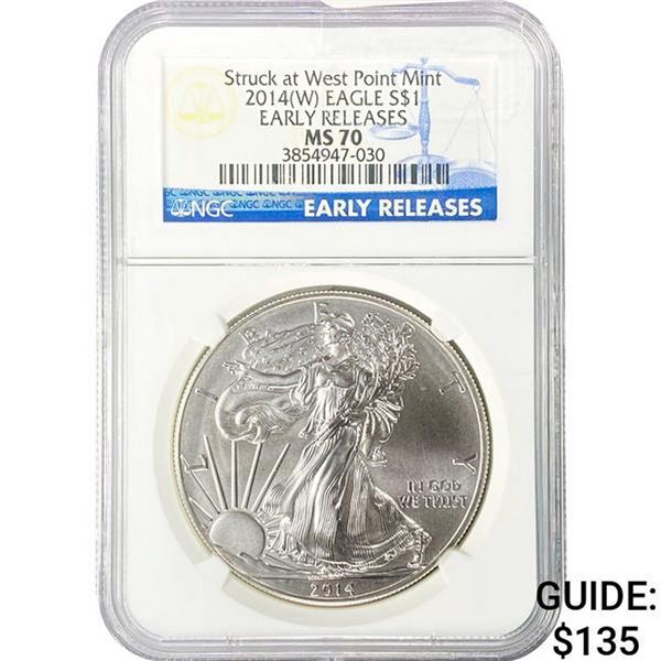 2014-W American Silver Eagle NGC MS70