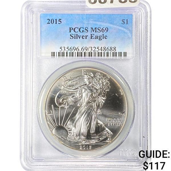 2015 $1 Silver Eagle PCGS MS69