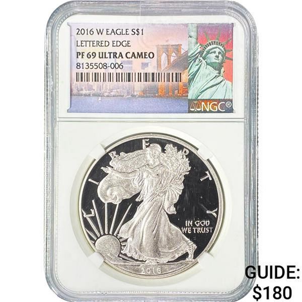 2016-W Silver Eagle NGC PF69 Ultra Cameo