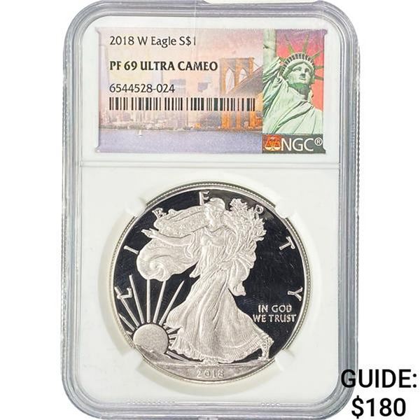 2018-W American Silver Eagle NGC PF69