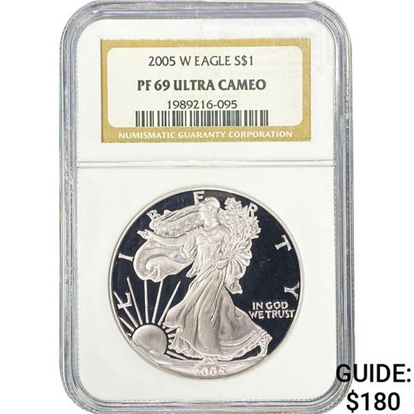 2005-W Silver Eagle NGC PF69 Ultra Cameo