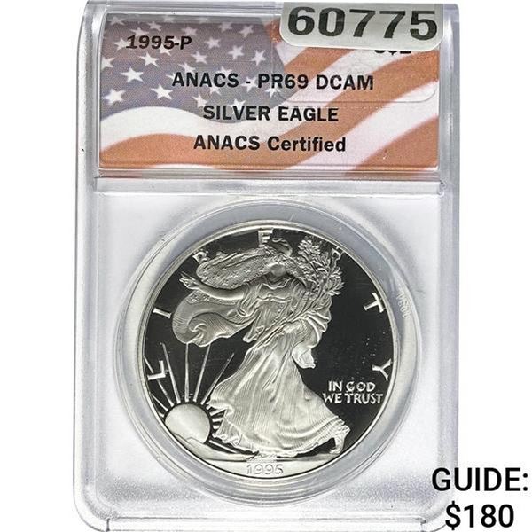 1995-P Silver Eagle ANACS PR69 DCAM