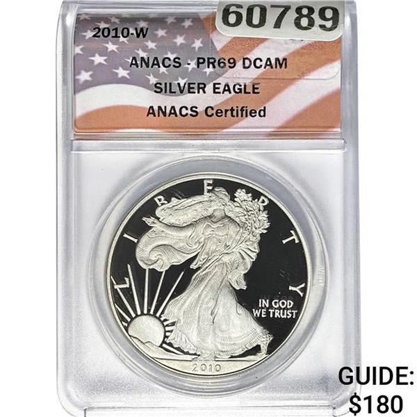 2010-W Silver Eagle ANACS PR69 DCAM