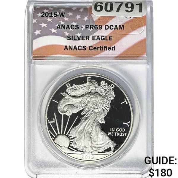 2015-W Silver Eagle ANACS PR69 DCAM