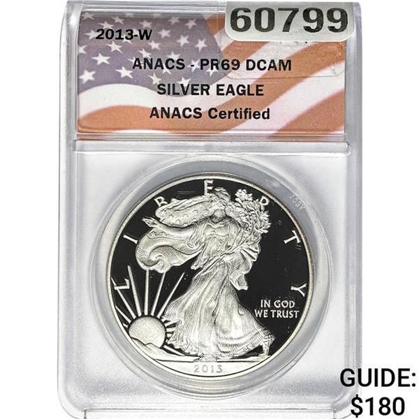 2013-W Silver Eagle ANACS PR69 DCAM