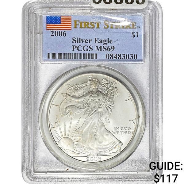 2006 Silver Eagle PCGS MS69