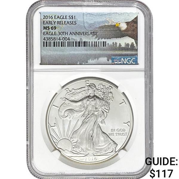 2016 American Silver Eagle NGC MS69