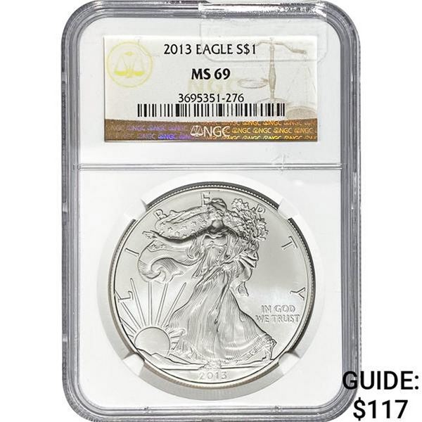 2013 American Silver Eagle NGC MS69