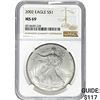 Image 1 : 2002 American Silver Eagle NGC MS69