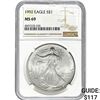 Image 1 : 1992 American Silver Eagle NGC MS69