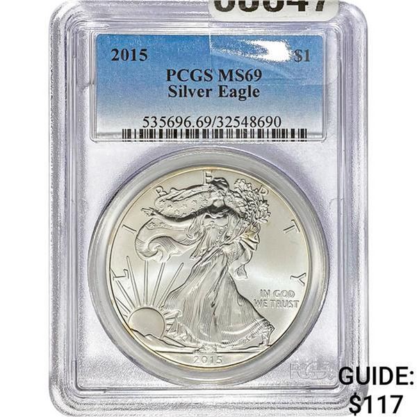2015 $1 Silver Eagle PCGS MS69