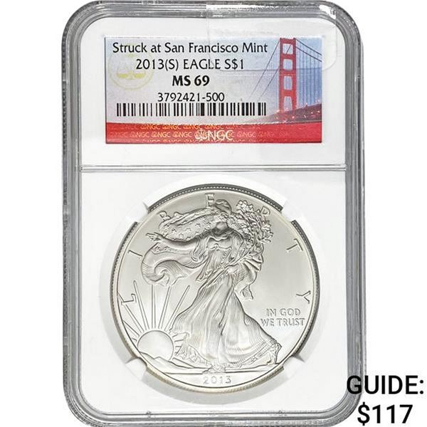 2013(S) American Silver Eagle NGC MS69