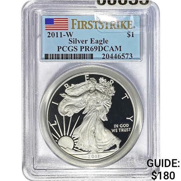 2011-W Silver Eagle PCGS PR69DCAM