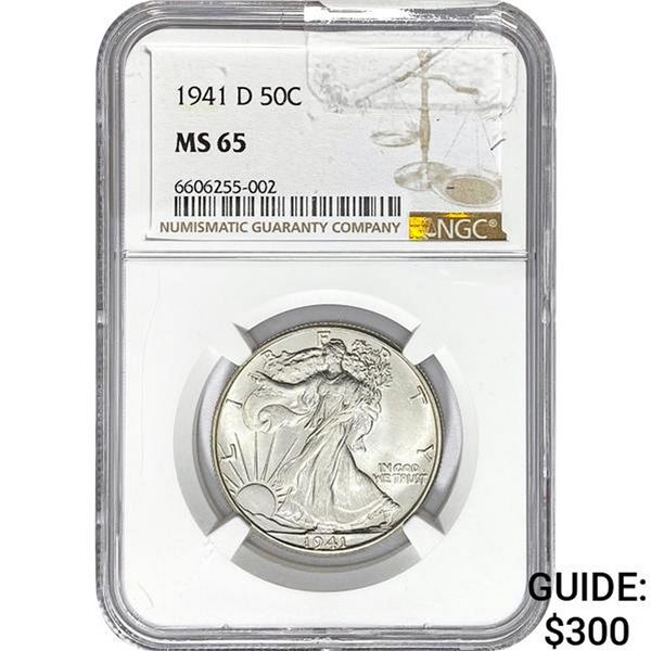 1941-D Walking Liberty Half Dollar NGC M