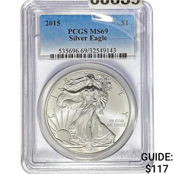 2015 $1 Silver Eagle PCGS MS69