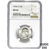 Image 1 : 1954-D Washington Quarter NGC MS66