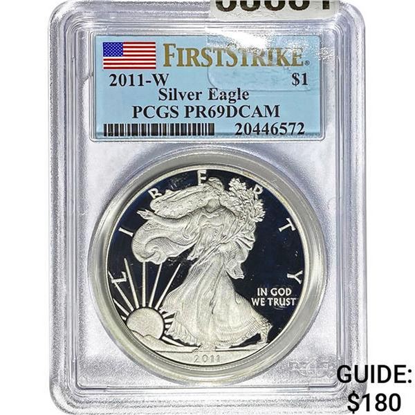 2011-W Silver Eagle PCGS PR69DCAM