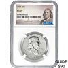 Image 1 : 1958 Franklin Half Dollar NGC PF67