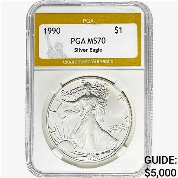 1990 American Silver Eagle PGA MS70