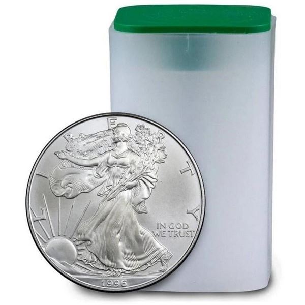 Â [20] 1996 American Silver Eagle Roll GEM BU