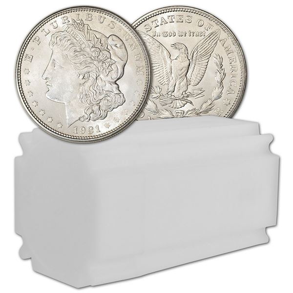 [20] 1921-S Morgan Silver Dollar Roll BU