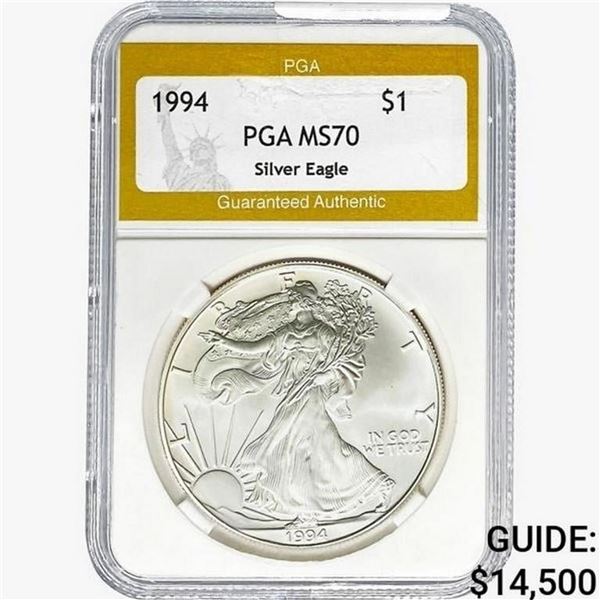 1994 American Silver Eagle PGA MS70