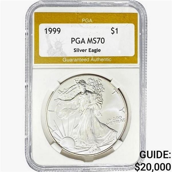 1999 American Silver Eagle PGA MS70