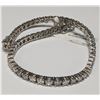 Image 1 : 14K WHITE GOLD 9.16G 4.2CT LAB DIAMOND BRACELET SUGGESTED RETAIL VALUE $10500
