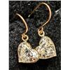 Image 1 : 10K YELLOW GOLD LAB DIAMOND 2.1CT   EARRINGS, APPRAISED INSURANCE VALUE $2430