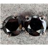 Image 1 : 14K WHITE GOLD 2.3CT BLACK DIAMOND   EARRINGS APPRAISED INSURANCE VALUE   $1550