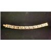 Image 1 : 14K YELLOW GOLD GREEK KEY DESIGN LINK BRACELET, 34.3GR, INSURANCE REPLACEMENT APPRAISAL VALUE $9600