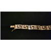 Image 3 : 14K YELLOW GOLD GREEK KEY DESIGN LINK BRACELET, 34.3GR, INSURANCE REPLACEMENT APPRAISAL VALUE $9600