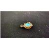 Image 2 : 18K YELLOW GOLD CUSTOM HAND MADE CRYSTAL OPAL & DIAMOND PENDANT, 9.90GR, OVAL CABOCHON CUT NATURAL