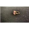 Image 2 : 14K YELLOW GOLD PINK ZIRCONIUM DRESS RING, 4.40GR, INSURANCE REPLACEMENT APPRAISAL VALUE $750