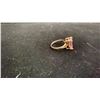Image 3 : 14K YELLOW GOLD PINK ZIRCONIUM DRESS RING, 4.40GR, INSURANCE REPLACEMENT APPRAISAL VALUE $750