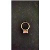 Image 4 : 14K YELLOW GOLD PINK ZIRCONIUM DRESS RING, 4.40GR, INSURANCE REPLACEMENT APPRAISAL VALUE $750
