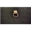 Image 3 : 14K YELLOW GOLD GREEN SYNTHETIC SPINEL DRESS RING, 5.60GR, INSURANCE