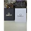 Image 8 : GOOD LOOKING QUARTZ OMEGA REPLICA WATCH, WITH CHRONOGRAPH. BLACK STAINLESS- EXQUISITE OMEGA