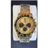 Image 1 : ROLEX DAYTONA REPLICA WATCH, YELLOW GOLD, GOLDEN BRIGHT BLACK DIAL, OYSTER BRACELET 126518LN